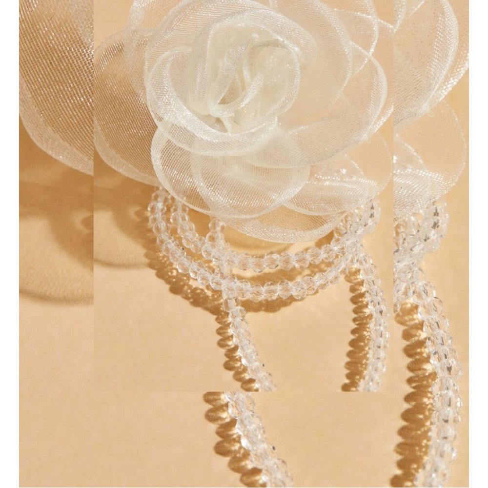 NWT Pearl Rose Earrings Ashley Stewart 0994-J - Picture 4 of 7
